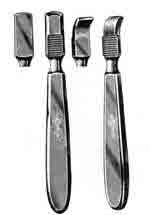 Farabeuf Raspatories, Curved, 6in