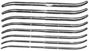 Pratt Uterine Dilators, Set 8 13/15 Fr to 41/43 Fr, Double End, 11-1/2in Khaki Roll