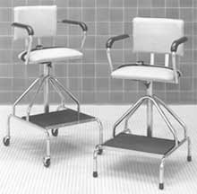 Adjustable High Hydrotherapy Chair with Casters