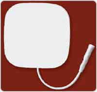 ValuTrode White Foam Top Electrodes - 2 x 2 square