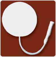 ValuTrode White Foam Top Electrodes - 1-1/4in round