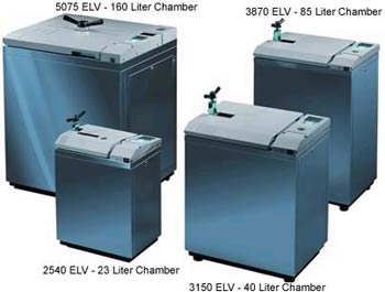 Vertical Laboratory ELV Sterilizers Fully Automatic - 62 Liters