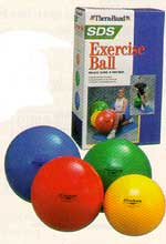Thera-Band SDS (Slow Deflate System) Exercise Balls - 55 cm, Red