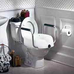 Clamp-on Raised Toilet Seats