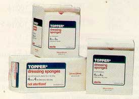 Topper Dressing Sponges - 4 in. x 4 in.