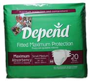 Depend Maximum Protection Brief with EasyGrip Tapes.