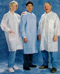 Tians845880-mse-White Breathable Heavy Poly-p Lab Coat