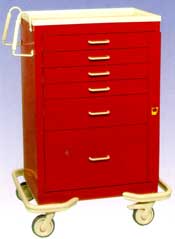 Steel 6 Drawer Cart