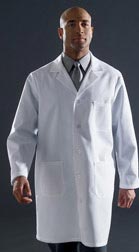 Men's Classic Poplin Staff Length Lab Coat
