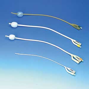 Silicone-coated Latex Catheter