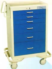 Steel 6 Drawer Mobile Workstation