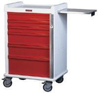 Six Drawer MR-Safe Emergency Cart Specialty Package