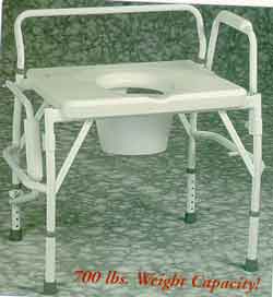 Bariatric Drop Arm Commode