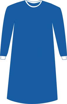 2032PJNYDMD-Surgeons Gown, Impervious & Breathable Extra Long 56in