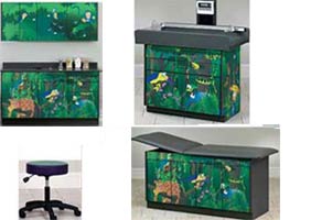 Rainforest Follies Pediatric Exam Room Furniture Package