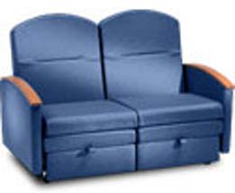 013CSNKM-Loveseat sleeper chair With Padded Arms