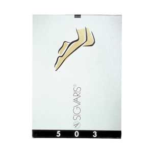 Sigvaris Beige Calf Length Open Toe Stockings