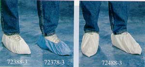Tians72378-mse-Blue Polyethylene Plastic Shoe Cover