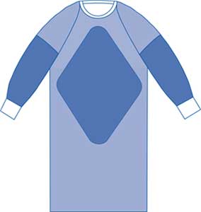 1052PJNYDMD-Surgeons Gown Fabric Reinforced Polypropylene, 45in