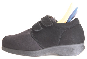 Ambulator Men's Therapeutic Shoe- Black Velcro O