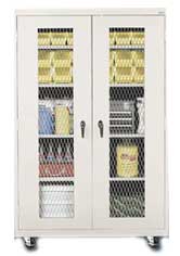 Vandal Resistant Mobile Storage Cabinet