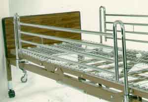 Full Length Bed Rails, Chrome