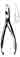 200-424FSI-Cushing Forceps, Straight, Dissecting End, Serrated, 7 in