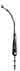 Yankauer Suction Tube, Regular, Chrome, 11-3/4 in