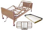 Semi Electric Hospital Bed Package w/ Half Rails