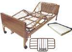 Full-Electric Hospital Bed Package w/ Half Length Rails