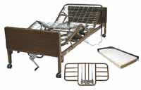 Ultra Light Semi Electric Hospital Bed Package w/Half Rails