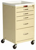 5 Drawer Mini Line Anesthesia Cart Standard Package