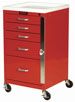 Five Drawer Mini Line Emergency Cart Standard Package
