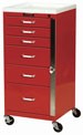 Six Drawer Mini Line Emergency Cart Standard Package