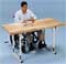 5234HSM-Deluxe Crank Butcher Block Work Table