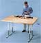 6234HSM-Deluxe Crank  Butcher Block Work Table