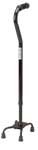 Bariatric Quad Canes Black 6 in. x 8 in. Footprint