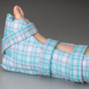 Blue Plaid Quilted Long Boot