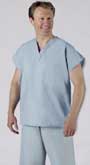 026MD-AngelStat Unisex Reversible Scrub Top With Cap Sleeve.