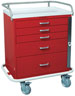 5 Drawer Short Emergency Cart Standard Package