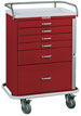 6 Drawer Tall Emergency Cart Standard Package