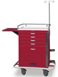 5-Drawer Tall Emergency Cart Specialty Package with Flip Up Door