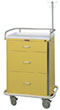 Three Drawer Infection Control Cart with Breakaway Lock Specialty Package