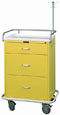 Three Drawer Infection Control Cart with Key Lock Specialty Package