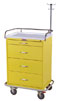 Four Drawer Infection Control Cart with Key Lock Specialty Package