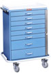 Secure Storage Anesthesia Cart with Breakaway Lock Standard Package