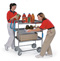 Heavy Duty 3 Shelf SS Ergonomic Carts