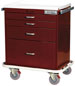 4 Drawer Short Workstation Cart Standard Package