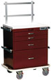 4 Drawer Tall Workstation Cart Specialty Package