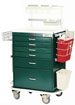 6547HRF-Deluxe Six Drawer Workstation Cart